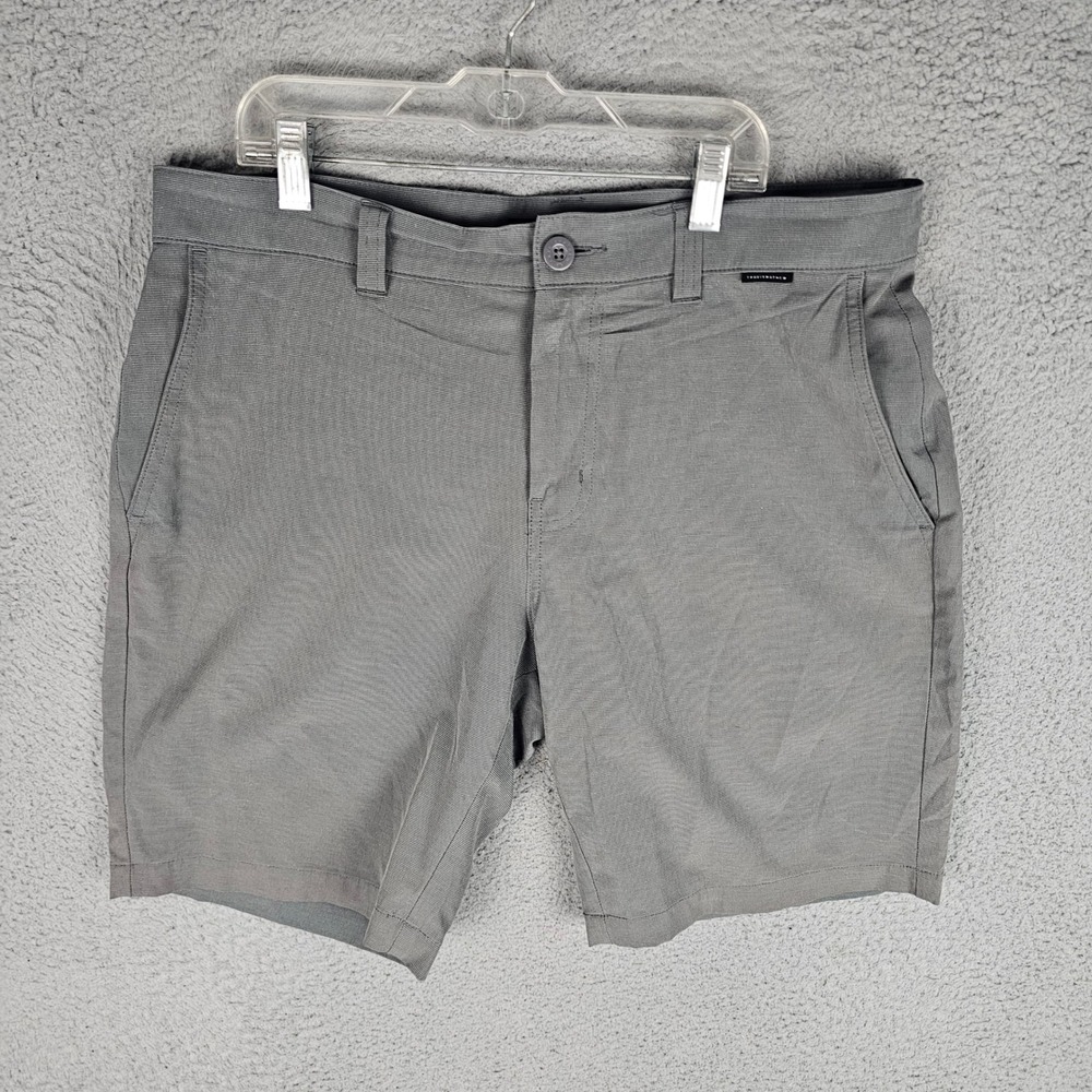 Travis Mathew Shorts Mens 33 Grey Beck Golf Performance Stretch 1MAA672